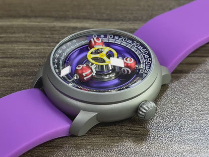 Time Shuttle Mechanical Watch – Redefining Time |Tri-Color Chapter Ring
