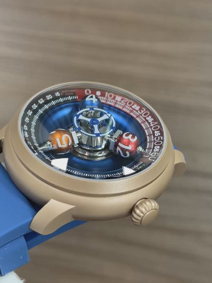 Time Shuttle Mechanical Watch – Redefining Time |Tri-Color Chapter Ring