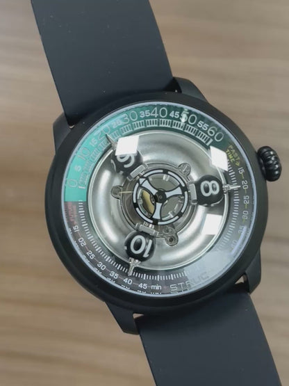 Time Shuttle Mechanical Watch – Redefining Time |Tri-Color Chapter Ring