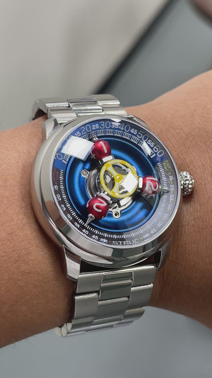 Time Shuttle Mechanical Watch – Redefining Time |Tri-Color Chapter Ring
