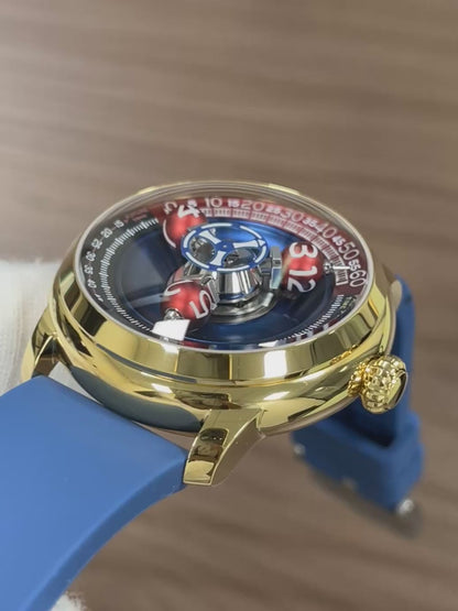 Time Shuttle Mechanical Watch – Redefining Time |Tri-Color Chapter Ring