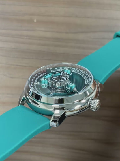 Time Shuttle Mechanical Watch – Redefining Time |Tri-Color Chapter Ring