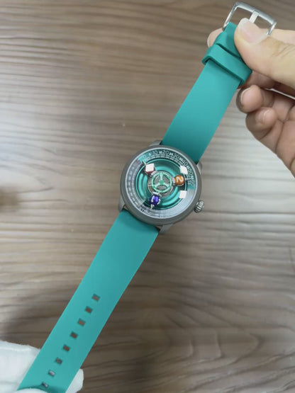 Time Shuttle Mechanical Watch – Redefining Time |Tri-Color Chapter Ring