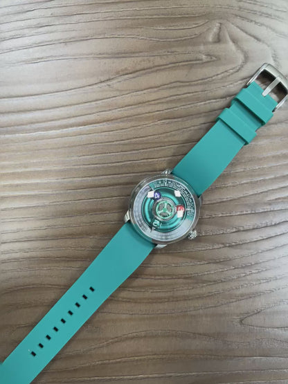Time Shuttle Mechanical Watch – Redefining Time |Tri-Color Chapter Ring