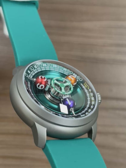 Time Shuttle Mechanical Watch – Redefining Time |Tri-Color Chapter Ring