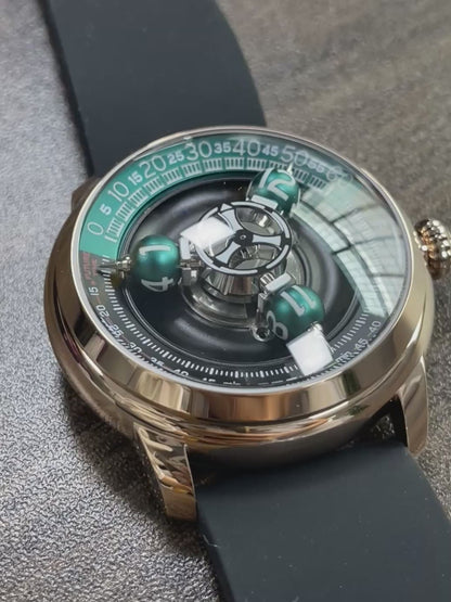 Time Shuttle Mechanical Watch – Redefining Time |Tri-Color Chapter Ring