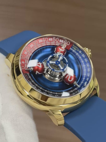 Time Shuttle Mechanical Watch – Redefining Time |Tri-Color Chapter Ring