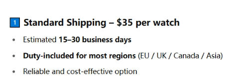 Shipping fee